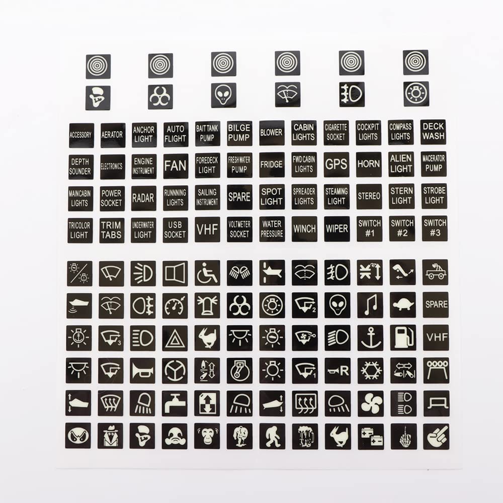 SwitchBack スイッチバック ステッカー 2 Set 120 Pcs Rocker Switch