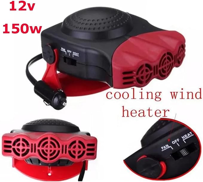 Calefactor Eléctrico Portátil 12V 150W con Ventilador miniatura 3