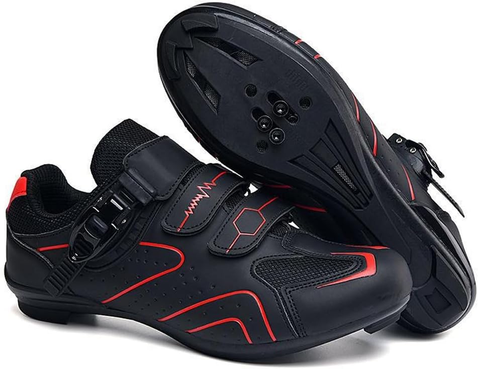 Clip in Bike Shoes Men, Cycle Shoes for Men & Women, Spring/Summer Mountain Bike & Road Bike Shoes, Hard-Soled Spin Bike Shoes, Wide-Soled Shoes, Size 36-45