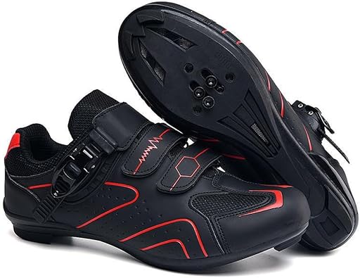 HXBER Cycle Shoes for Mens and Womens Spring Summer Mountain Bike Lock Cycle Shoes Road Bike Lock Shoes Hard-Soled Spin Bike Shoes Wide-Soled Bike Shoes Size 36-45