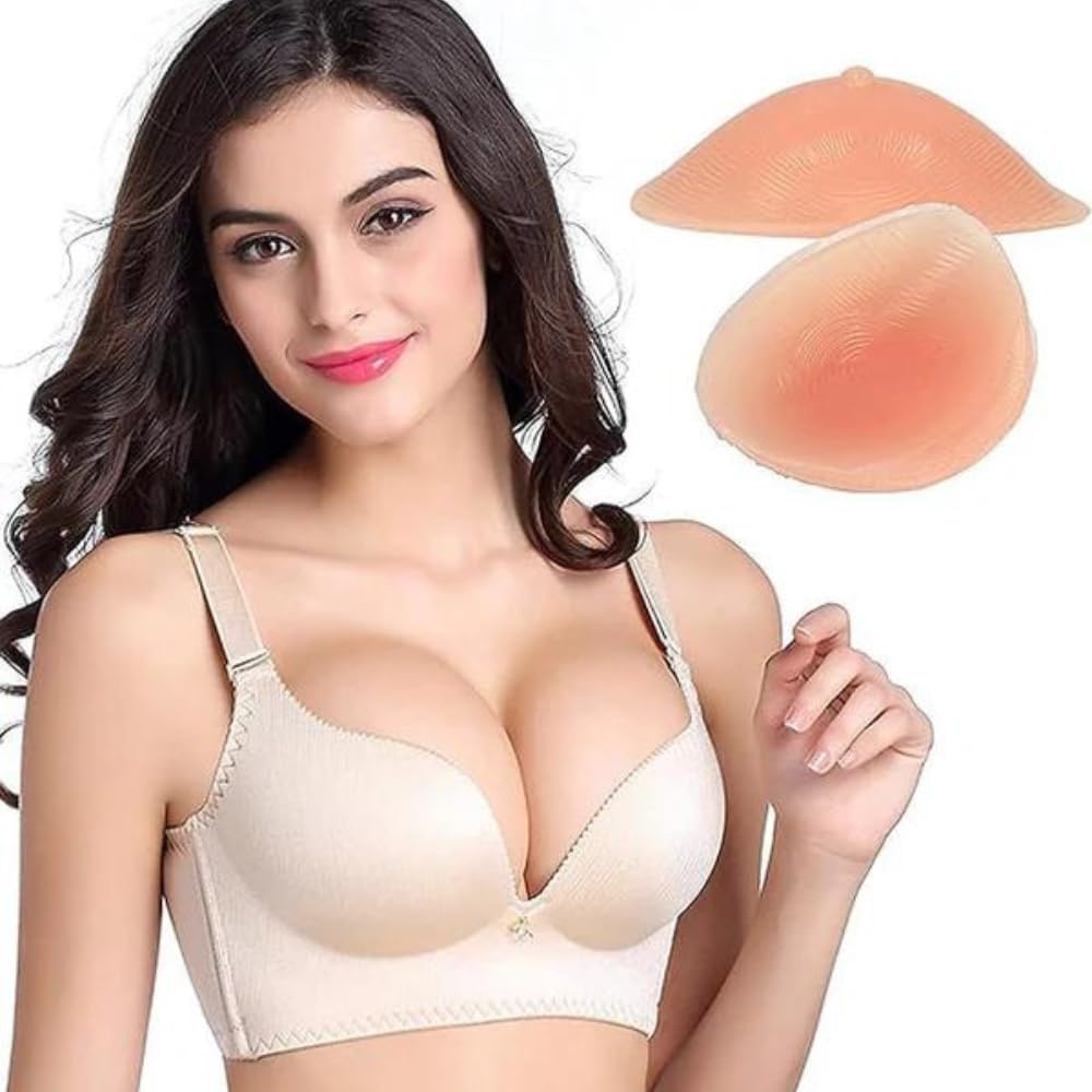 Women's Silicone Enhance Breast Nude, Artificial Breast Up Bra Inserts Cleavage Silicone Pad