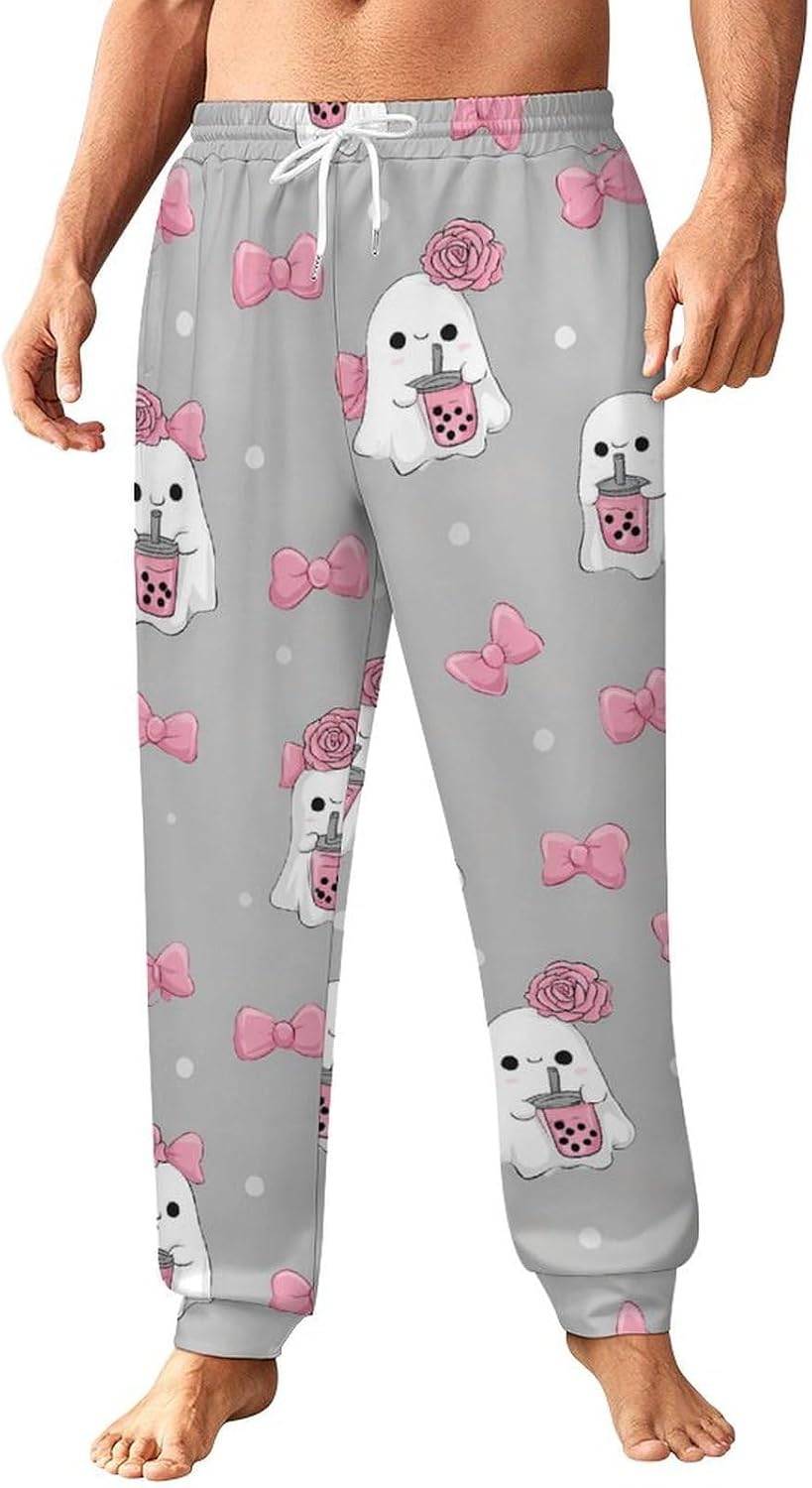 Cute Ghost Men Pants Lightweight Sweatpants Joggers Pant 4XL