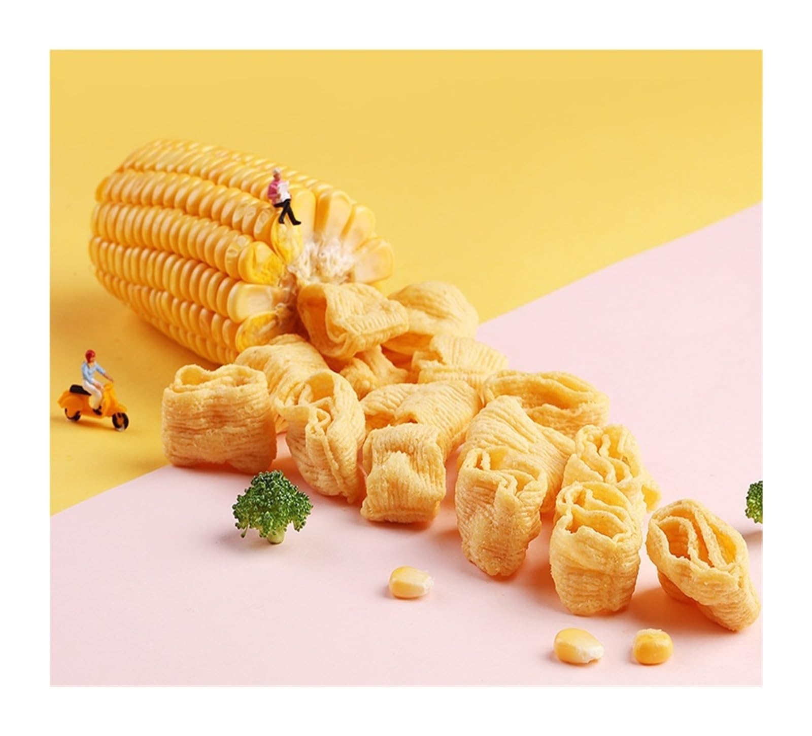 40 g de chips de maíz, con forma ondulada, textura crujiente y rico sabor, el refrigerio perfecto for satisfacer tus antojos(2pcs)