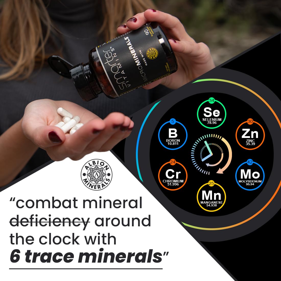 6 Trace Minerals with 15mg Zinc Glycinate from Albion®, 90 Vegan Capsules — Amazon image 5