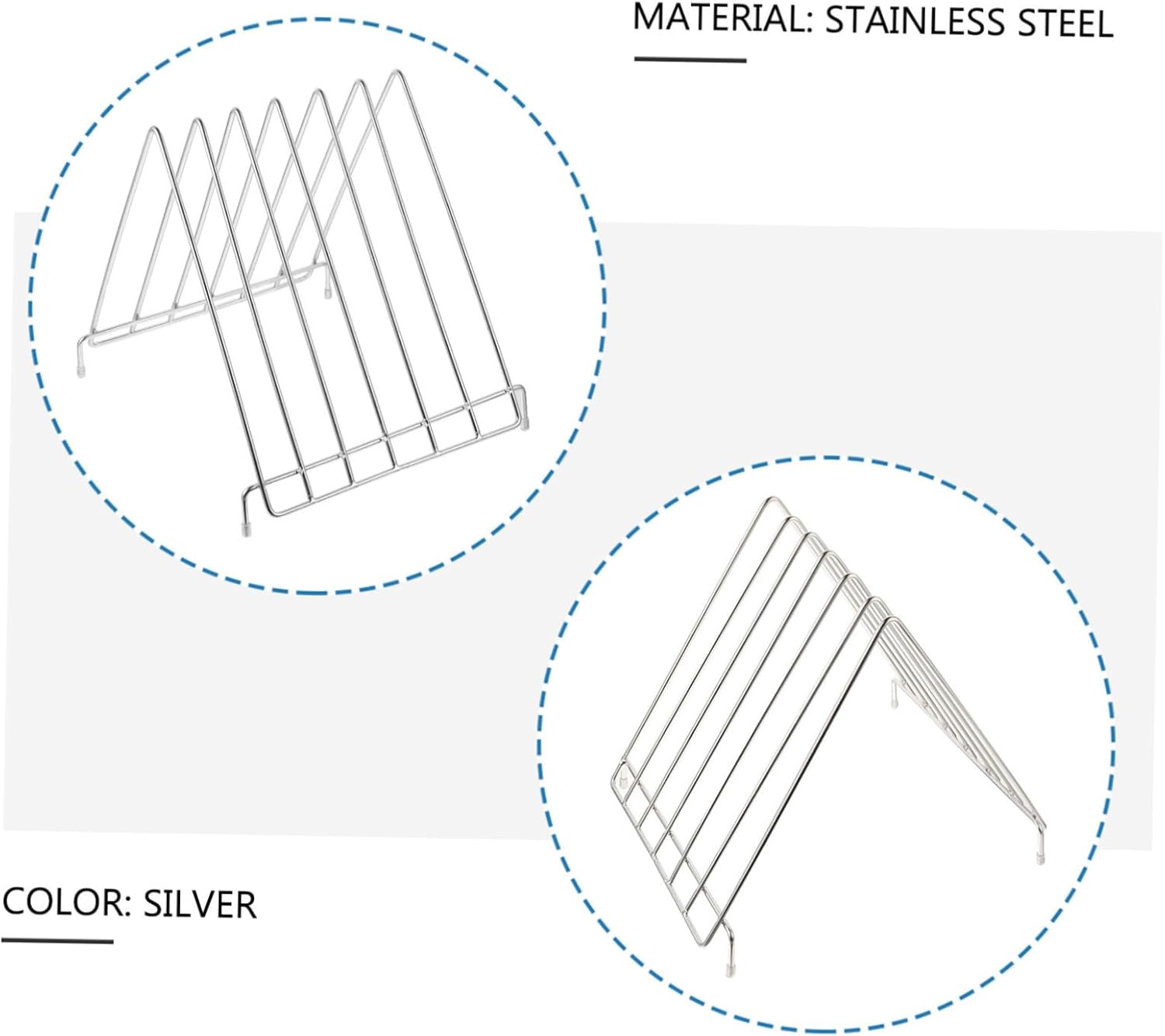1pc Nonslip Chopping Board Stand Kitchen Rack for Cutting Boards Knives Utensils Space-saving Design for Organized Cooking Area
