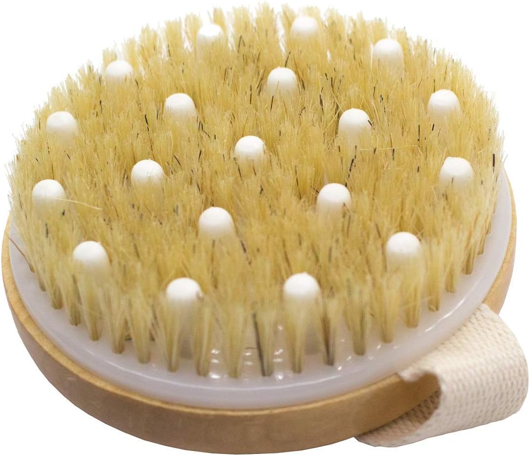 Ana WizTM Lymphatic Detox Brush with Natural Boar Bristles & Rubber Nodules