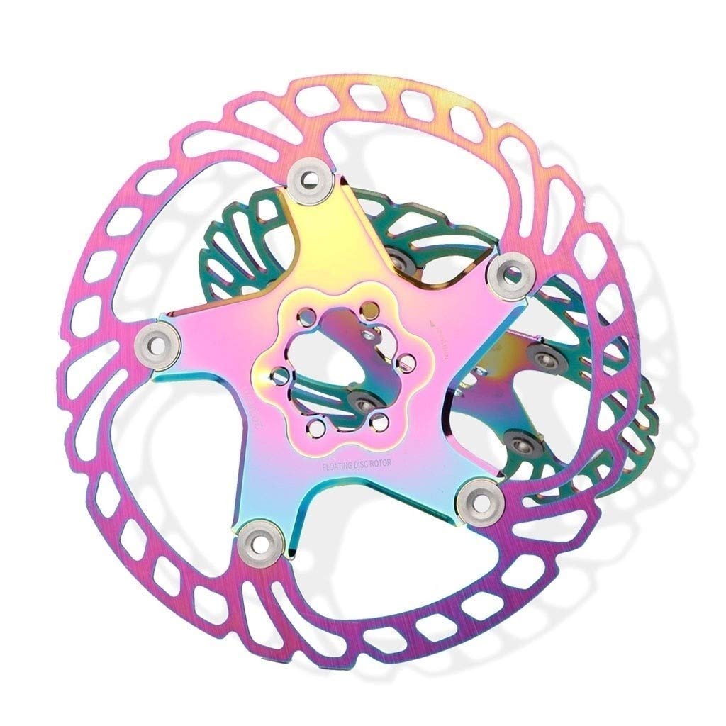 Rotor de vélo de Frein à Disque Flottant 180mm / 203mm avec 6 boulons - coloré