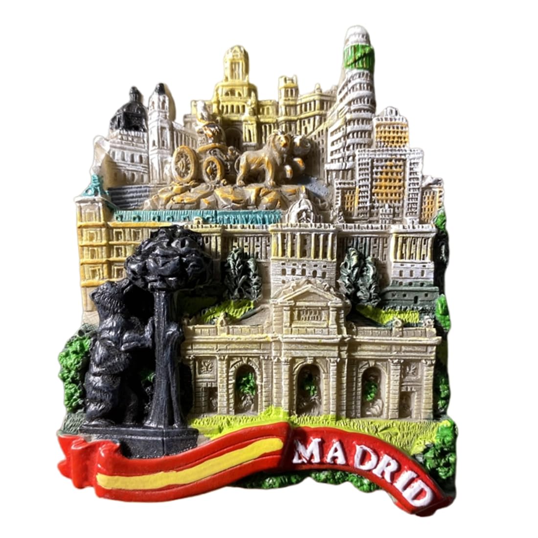 Magnete Frigorifero 3D Madrid Spagna – Souvenir Da Viaggio, Adesivo Magnetico In Resina Per Decorazione Cucina, Regalo Ricordo