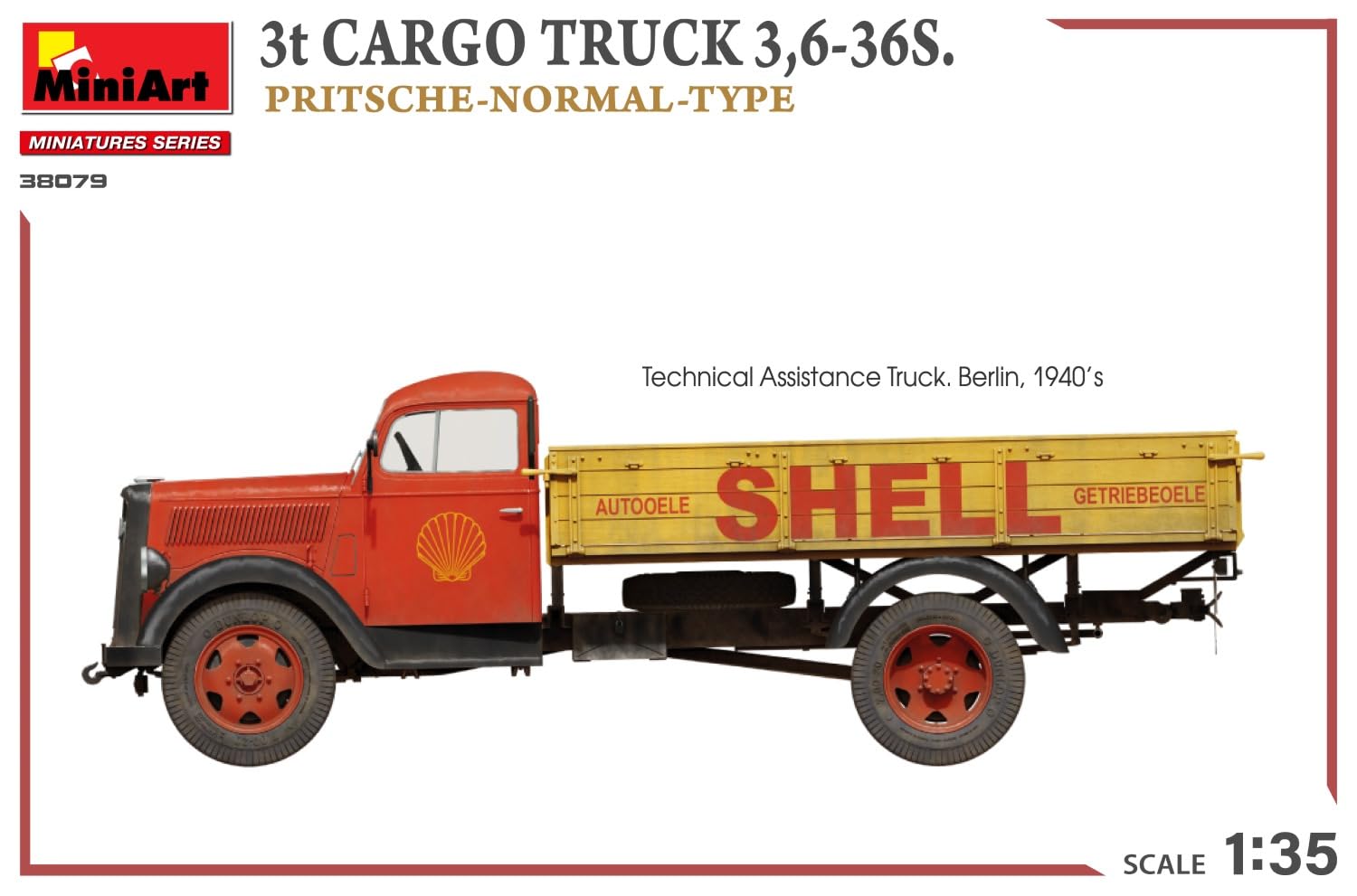 Mini Art 38079 1:35 3t Cargo Truck 3,6-36S - wierna replika, modelarstwo, plastikowy zestaw do montażu, majsterkowanie, hobby, klejenie, zestaw modelarski, montaż, nielakierowany