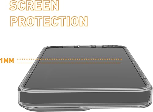 Miniatura 7 de ARMOR Signature - Funda compatible con MagSafe, para iPhone 14 Pro Max (gris cristal con cinta gris)