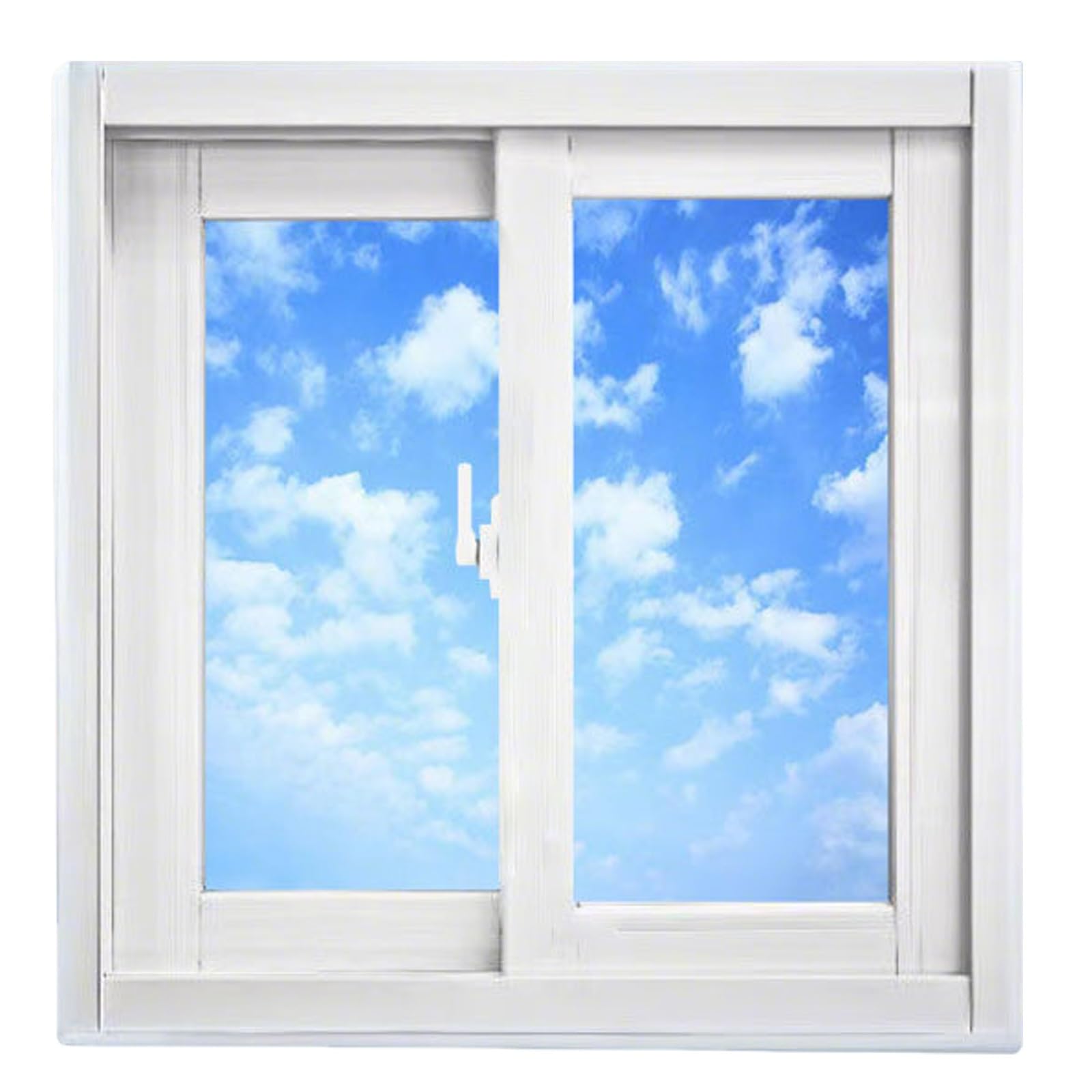 Wtjdccy One Color Basement Window With Clear Glass, Horizontal Sliding Window With Crescent Moon Lock, Rustproof Aluminum Frame, Suitable For Shed Bathroom Chicken Coop(40X40cm/16X16in)