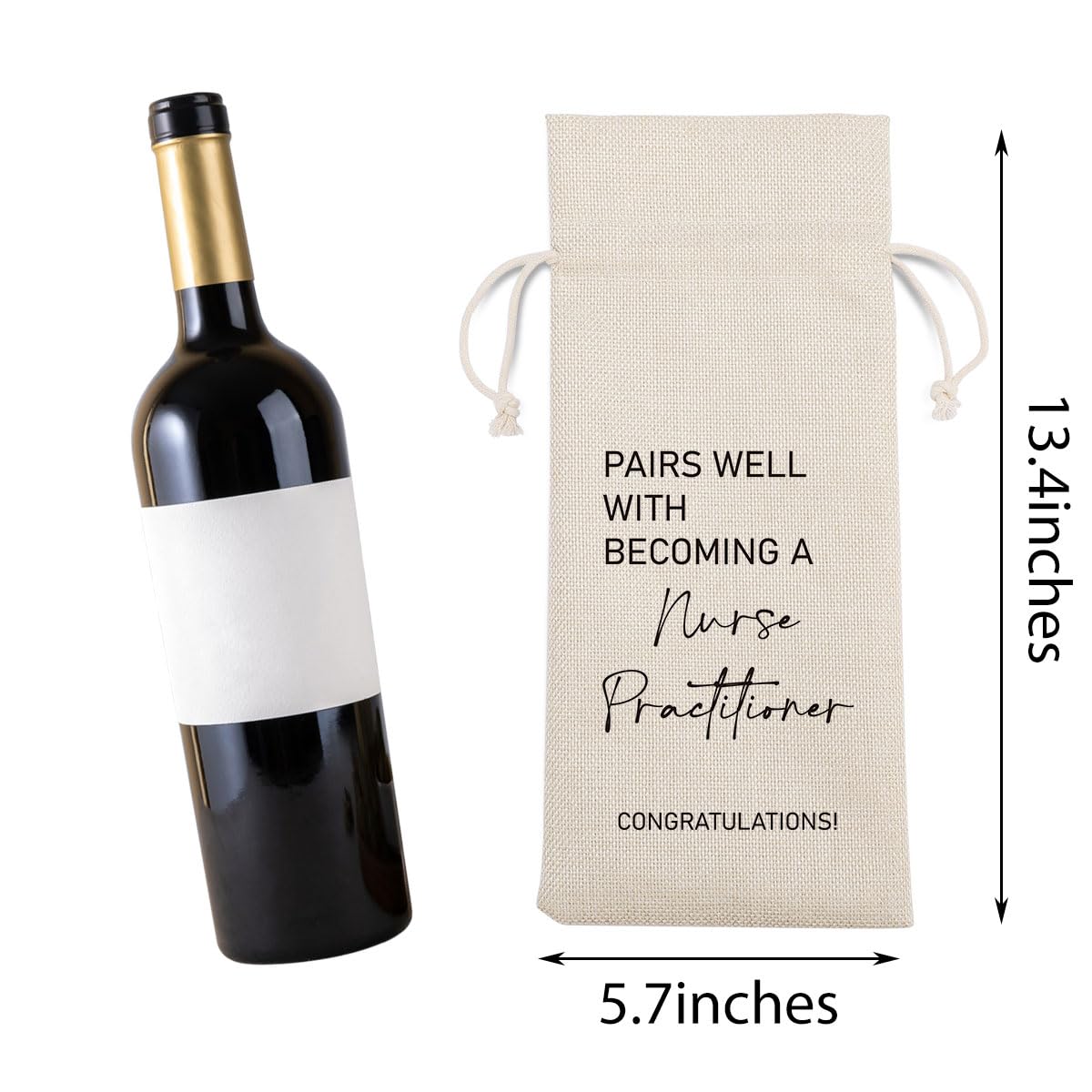 Nurse Practitioner Wine Bag Nurse Practitioner Gifts for Women Coworker Nurses Graduation Gifts Ideas Nurses Appreciation for Nursing School Graduate Wine Bag