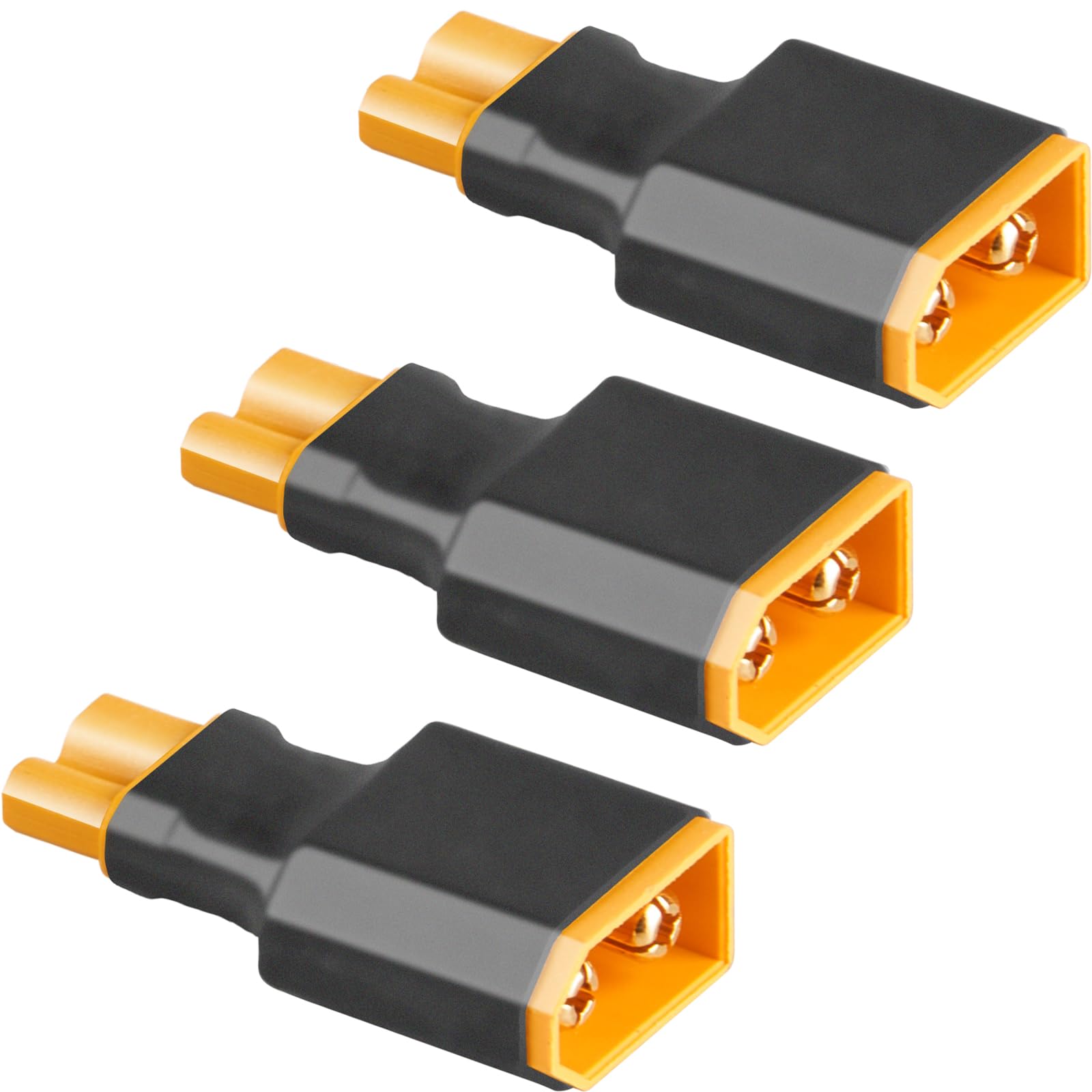 3pcs XT60 Male to XT30 Female Adapte Wireless Connector Plug for RC FPV Drone Car Lipo NiMH Battery Charger ESC
