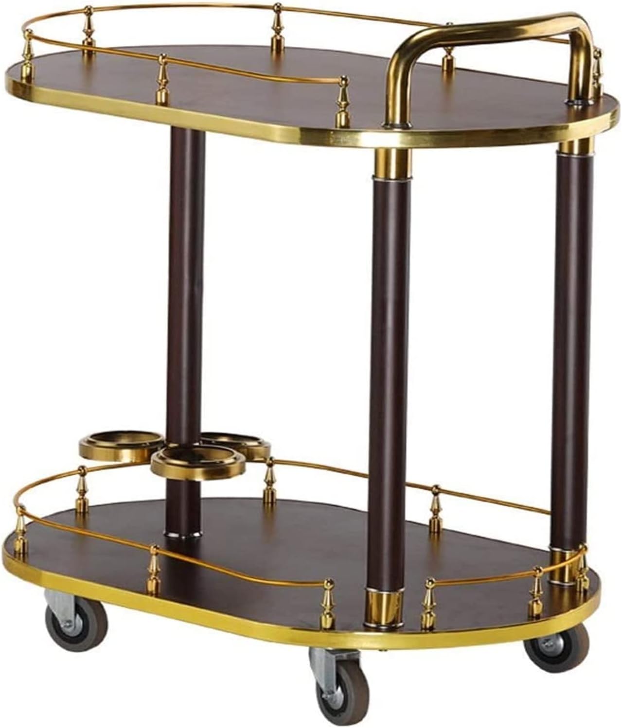Bar Cart, Home Bar Hotel Serving Cart Wine Cart - Mini Bar Trolley Bar Cart Camping Trolley Drinks Cart Bar Table Side Table Display Cabinet Vegetable Stand Utility Cart