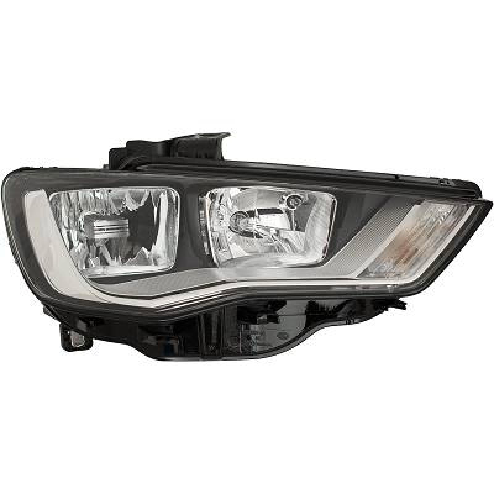 Faro delantero izquierdo H7 H15 para Audi A3 2012-2016 halógeno evita fallos ITV 2