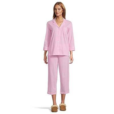 Lauren Ralph Lauren Essentials Bingham Knits Capri PJ Set Women