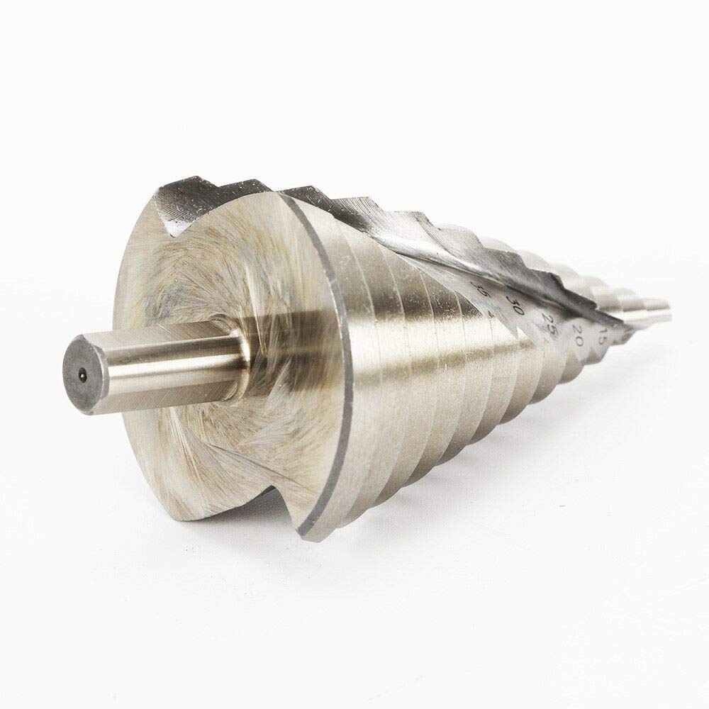 Set di punte a gradino, 6 – 60 mm, HSS per trapano conico in titanio, per acciaio, legno, plastica, piastre isolanti in PVC