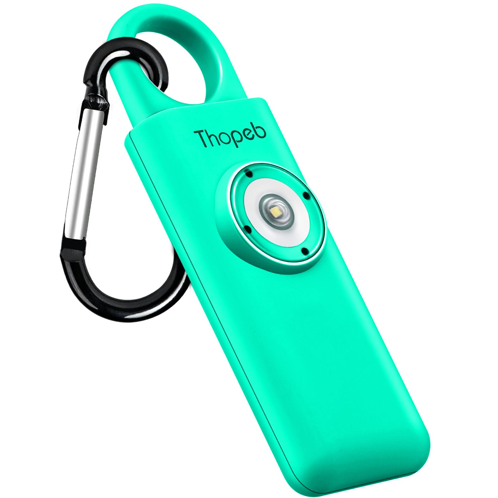 Thopeb® Personal Safety Alarm for Women – 130dB Loud Emergency Siren & SOS Strobe LED Light – Self Defense Keychain, College Dorm Room Essentials for Girls (Lake Green)