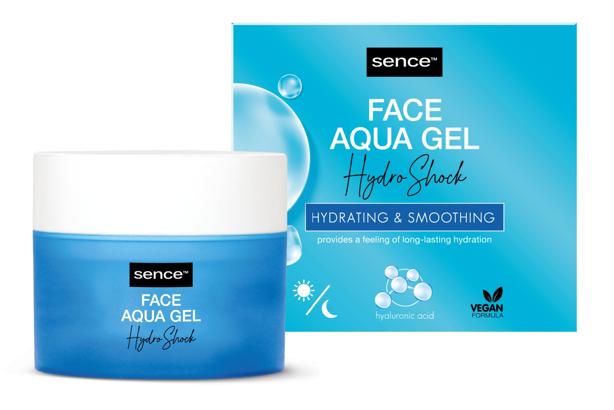 Sence Hydro Shock Aqua Gel 2-in-1 Day Cream and Night Cream Face