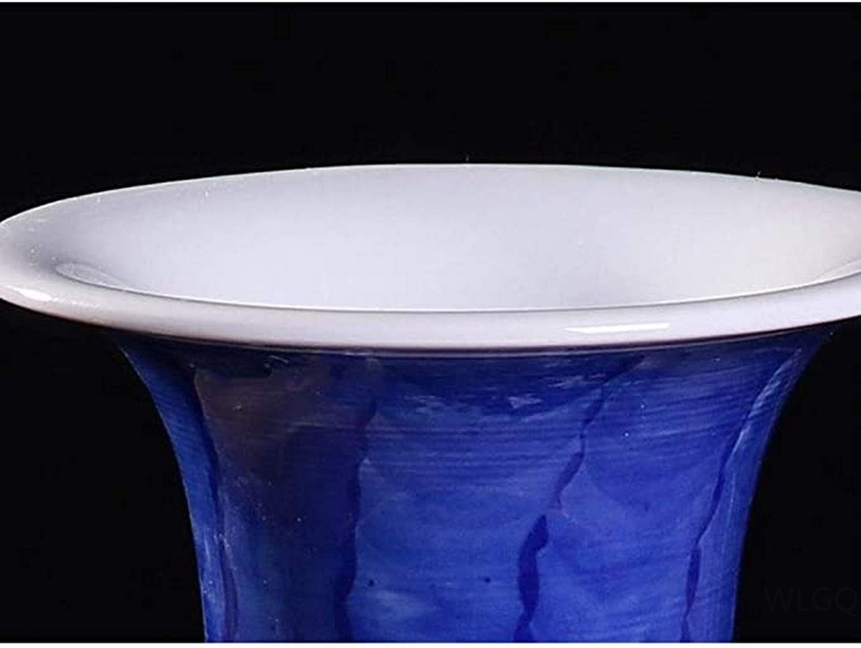 Wazony do dekoracji Ceramiczne wazony na kwiaty, antyki Jingdezhen, wzór kwiatowy, klasyczny niebieski kwiatowy wzór porcelany autentyczne (C)