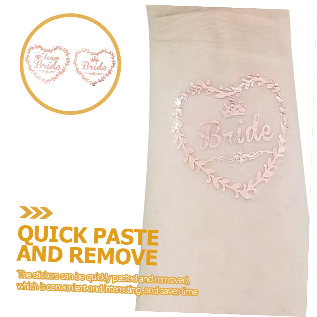 FOMIYES 160piezas Tatuajes Temporales Para Damas De Honor De Pegatinas Para Fiesta De Despedida De Soltera Accesorios De Boda Creativos y Divertidos Para Decoración Bodas y Celebraciones