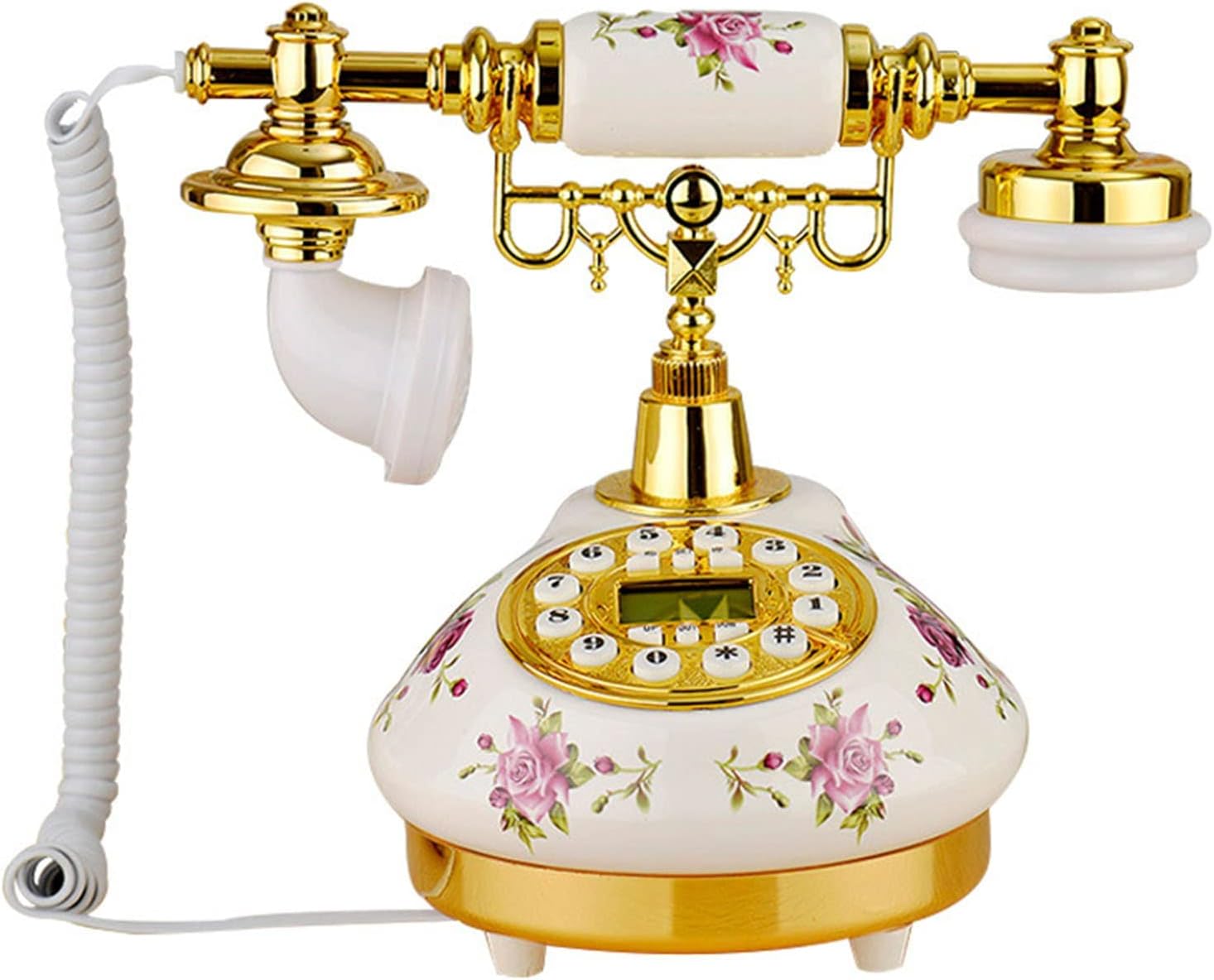 Corded Retro Telephone Vintage Old Phones Classic Antique Landline Phones for Home Office Decor Novelty Hotel Telephone