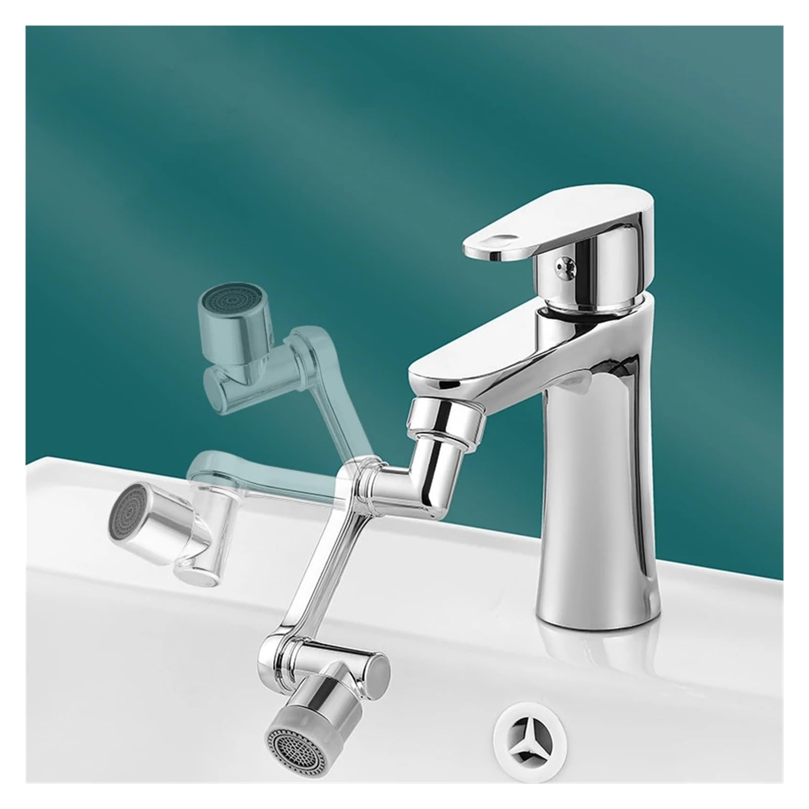 Extensor De Grifo, Boquilla Universal For, Brazo Robótico Metal 1080 °, Extensión Giratoria, Aireador, Accesorios Baño Y Cocina Bien Hecho
