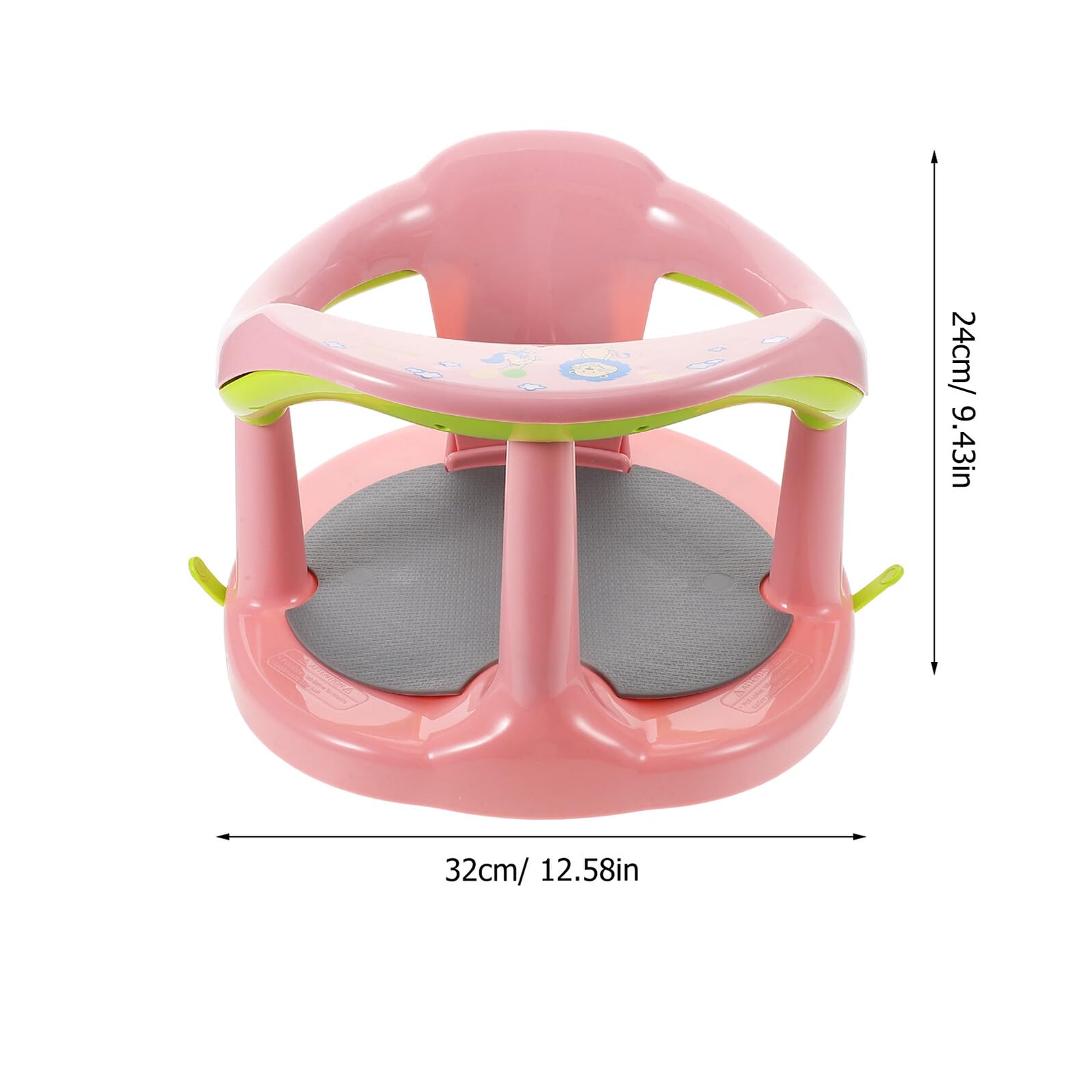 DECHOUS Asiento de Baño para Niña Antideslizante y Portátil con Doble Función para y Recostar Adecuado para Recién Nacidos y Bebés Diseño Seguro y Cómodo Color Rosa