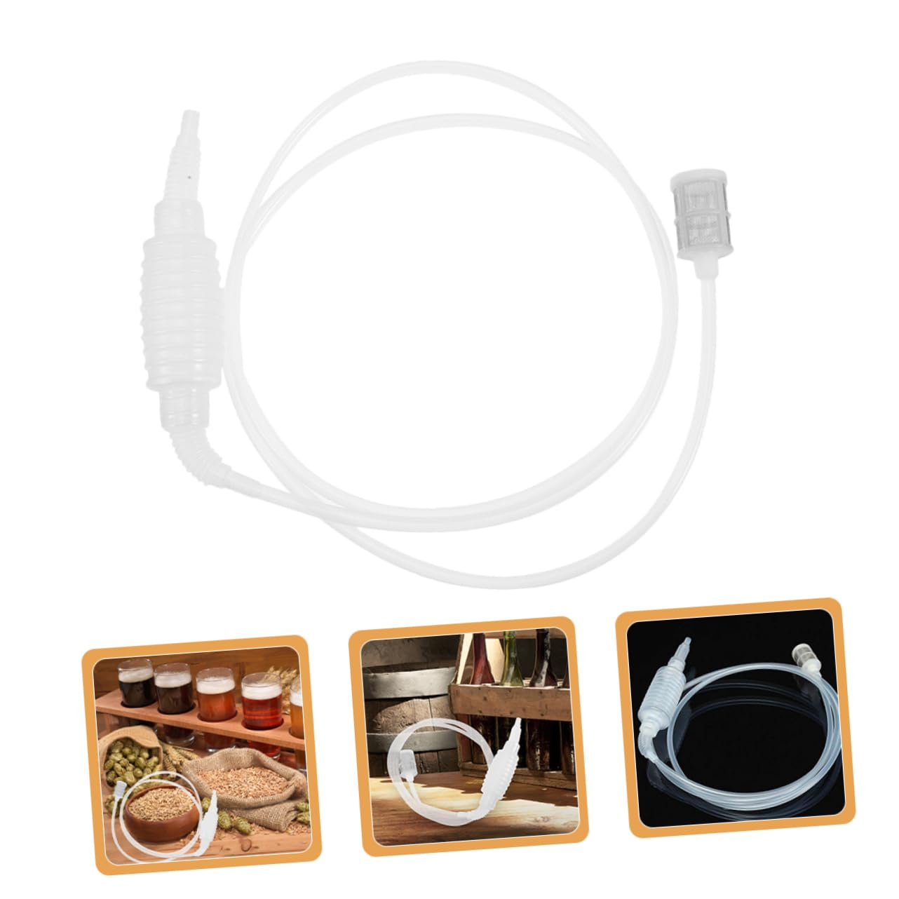 Unomor Wine Siphon Hose for Home Brewing Siphon Tubing for Transfer and Brewing Equipment