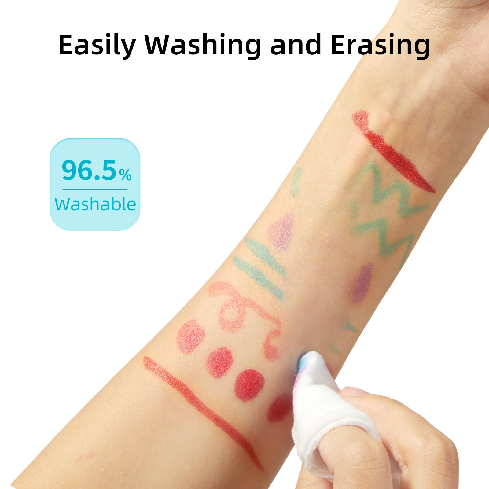 MiDeer 24 Colors Dual Tip Markers - Brush & Chisel Tip Art Marker Set With Case For Drawing & Coloring