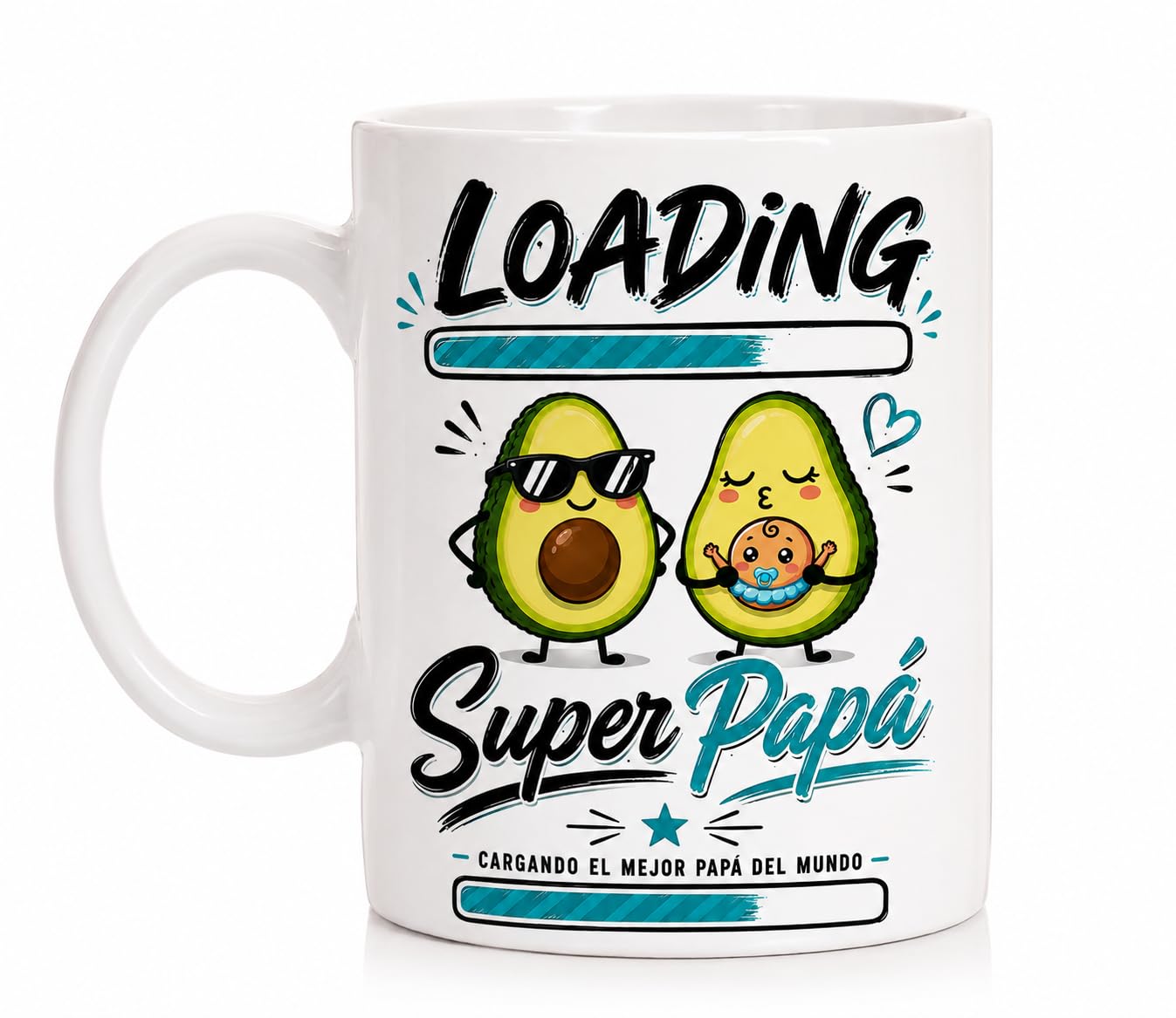 FUNNY CUP Taza Padre loading primerizo. Ideal para regalo de futuro papá. Baby Shower