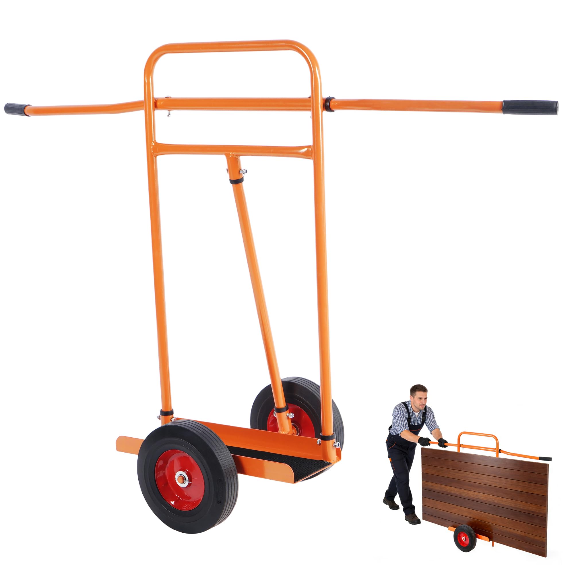Chariot à panneaux Nisorpa pour le transport de bois et meubles lourds
