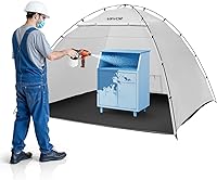 Vista 10 de VEVOR Tienda de Cabina de Pintura Portátil, Tienda de Pintura en Aerosol Portátil Emergente de 28.3 x 28.5 x 29.5 pulgadas con Puerta de Malla