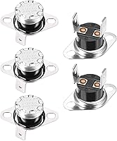 Vista 25 de uxcell KSD301 Termostato 284.0 °F/284°F 10A N.C Ajustar interruptor de temperatura de disco rápido para microondas, horno, cafetera 2 piezas