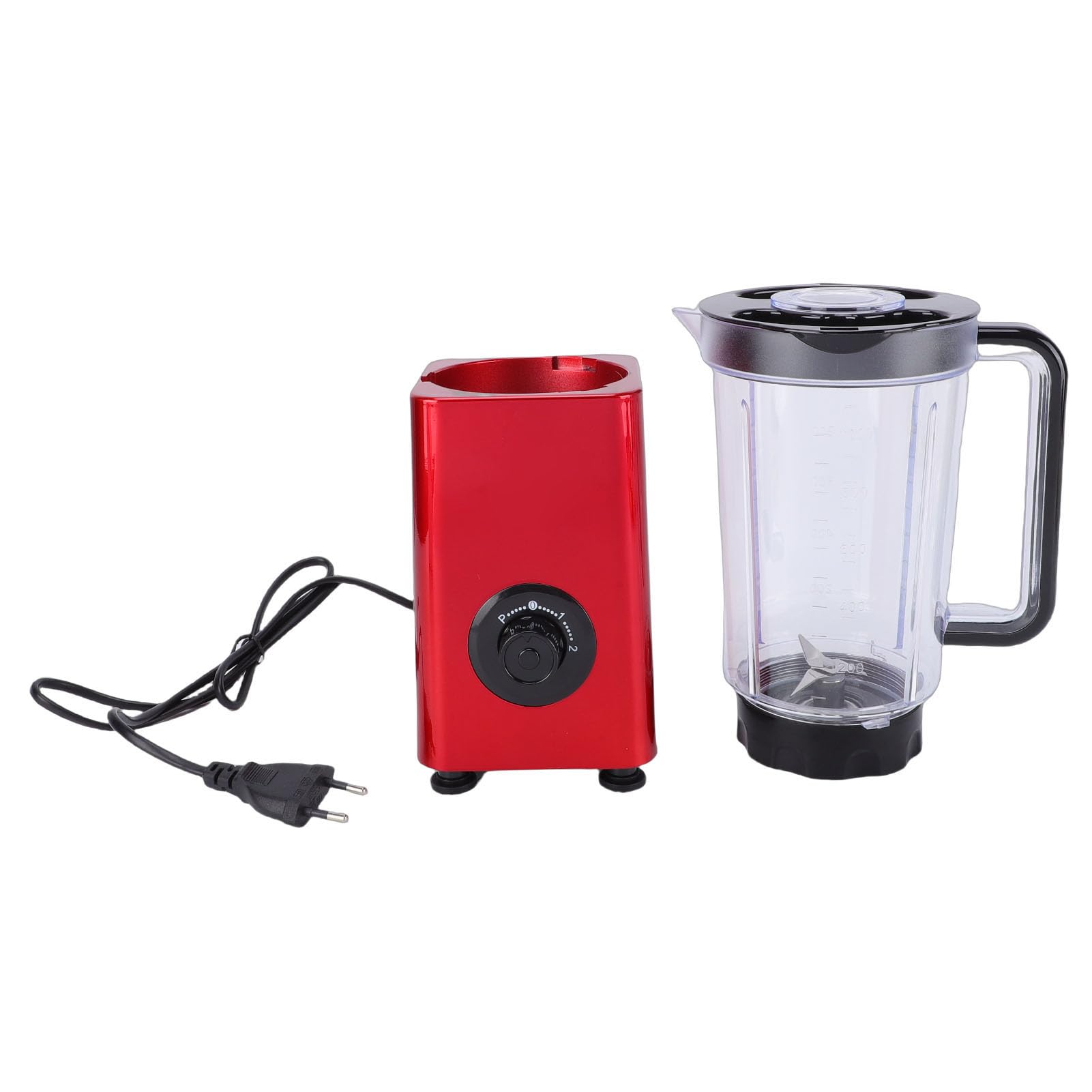 Blender Elektryczny 2 W 1, 300 W, 1000 Ml, 2 Prędkości, Regulowane Ustawienia, Wielofunkcyjna Wyciskarka Nablatowa do Przygotowywania Koktajli, Kruszenie Lodu, Mleko owsiane. (wtyczka UE)
