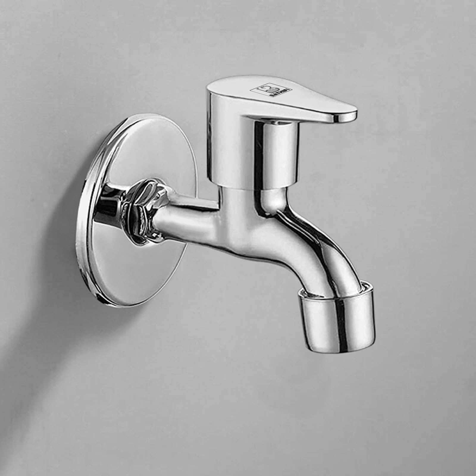 BATHIFI Zinc Wall Mounted Bib Cock Short Nose Tap/Short Body with Wall Flange for Kitchen Sink & Bathroomware (B0CM3SFQF4) Amazon Price History, Amazon Price Tracker