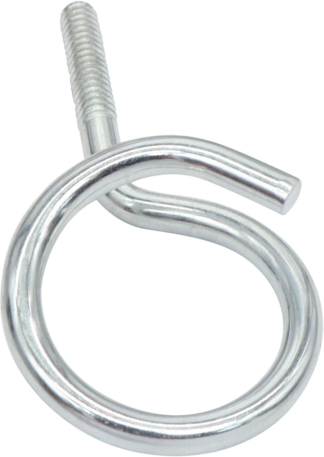 100 Pieces 1-1/4" Threaded Bridle Rings, Heavy Duty Galvanized Steel Cable and Wire Support for Low Voltage Cable Management
