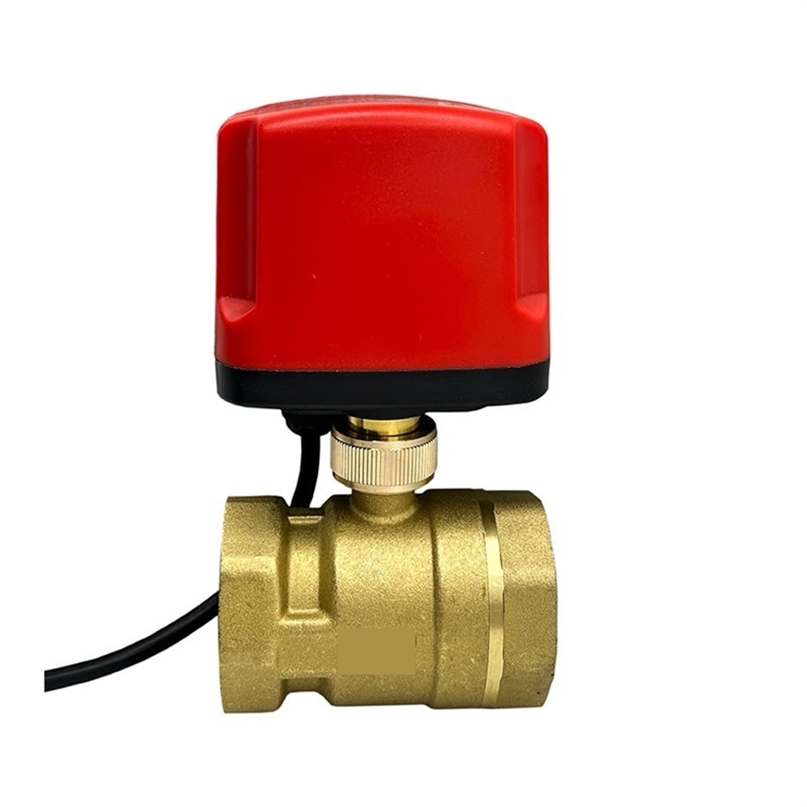 Válvula de bola, Válvula de bola motorizada 1/2" 3/4" 1" 2" eléctrica latón resistente al agua tres cables o dos líneas(1",12_CR04)