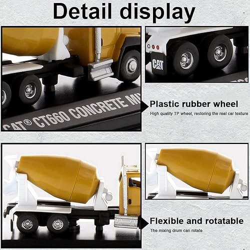 Miniatura 3 de chengchuang Paquete de 2 vehículos de construcción de aleación a escala 1:160 N, modelo de vehículo de ingeniería para ferrocarril escala N, juego