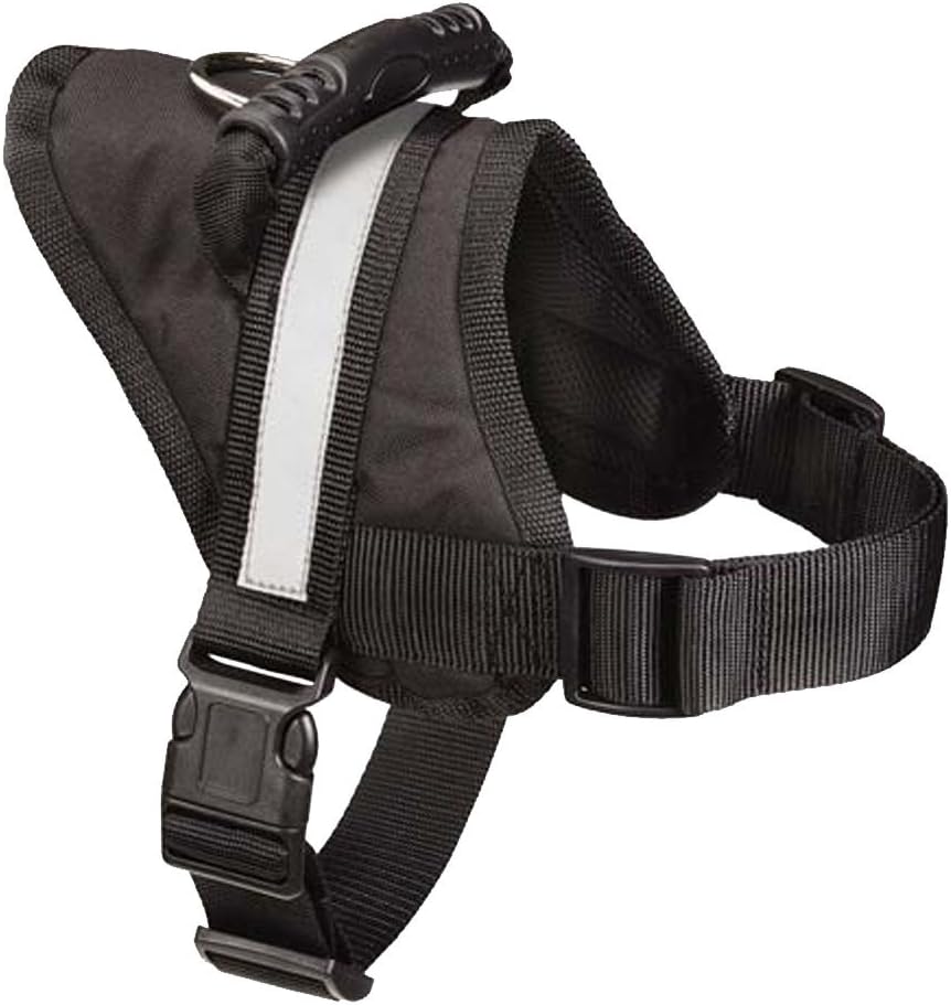 Big Dog Harness - Soft Reflective No Pull Black Size L 26-36 inch