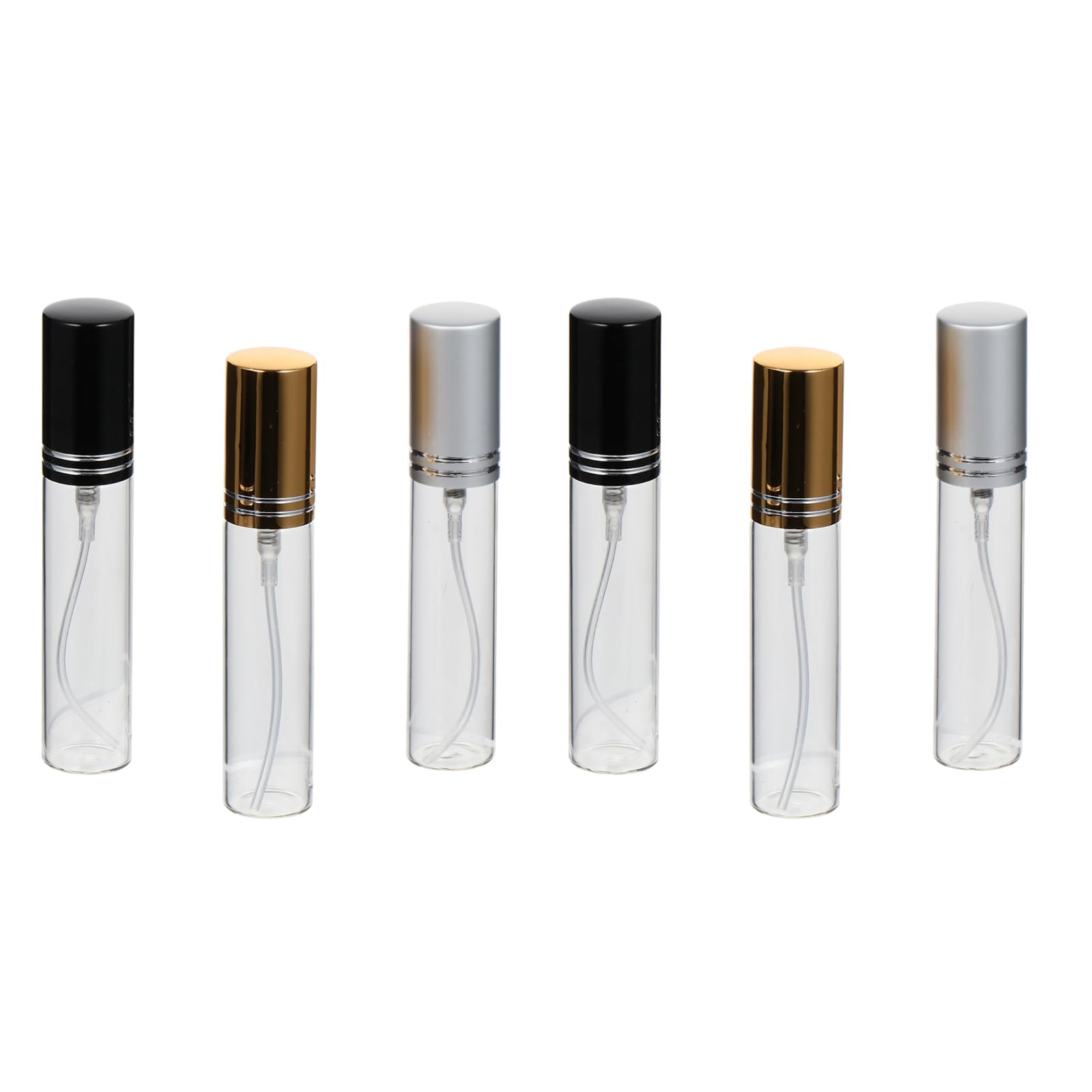 FRCOLOR Lot De 4 Flacons Vaporisateurs De Parfum Rechargeables Pour Le Stockage De Liquides Presse Manuelle Format Voyage Pour Cosmétiques 6 Pièces X 4