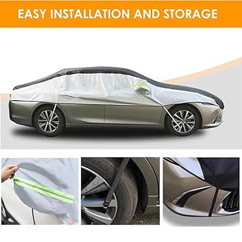 アバルト124スパイダー　ハーフボディカバー アバルト 124スパイダー 対応用 5層構造 ボディカバー 【裏起毛