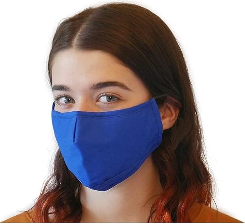 Miniatura 2 de Máscara facial de tela para mujeres, hombres, adolescentes, fabricada en Estados Unidos, lavable, reutilizable, transpirable, con bolsillo para