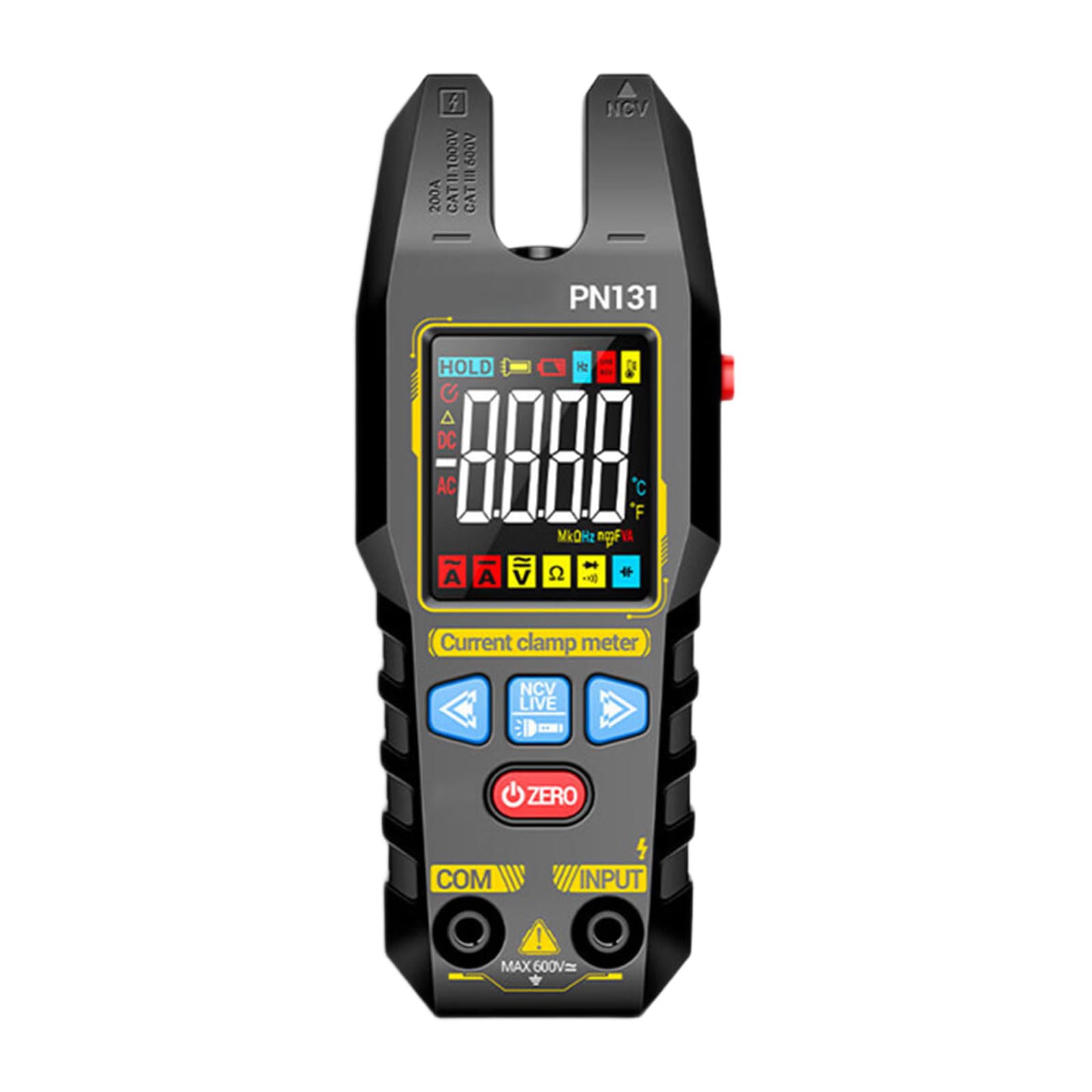 Clamp Meter Digital Multimeter 0-600V 200A Voltages Current Resistance 4000 Counts Current Ammeter Tester Digital Multimeter Voltages Tester