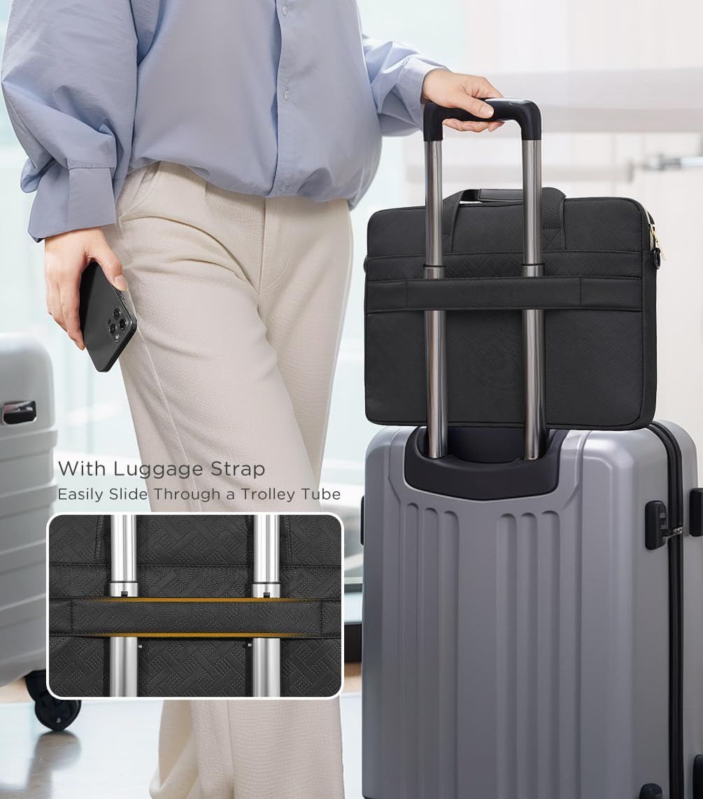 KIZUNA Laptop Case Bag 15.6-16 Inch Computer Sleeve for 16" MacBook Pro M1 M2 Max/16 Lenovo IdeaPad Flex 5i/15 IdeaPad Gaming 3i/16 Lenovo Legion Pro 5/Legion Slim 5i Gen 8/Dell,Black - Image 2