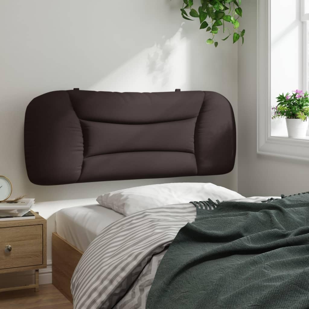 Hvar poduszka pod zagłówek, ciemnobrązowa, 100 cm, materiał do montażu na ścianie, wyściełany, miękkie oparcie do łóżka, sypialni, trwała tkanina poliestrowa