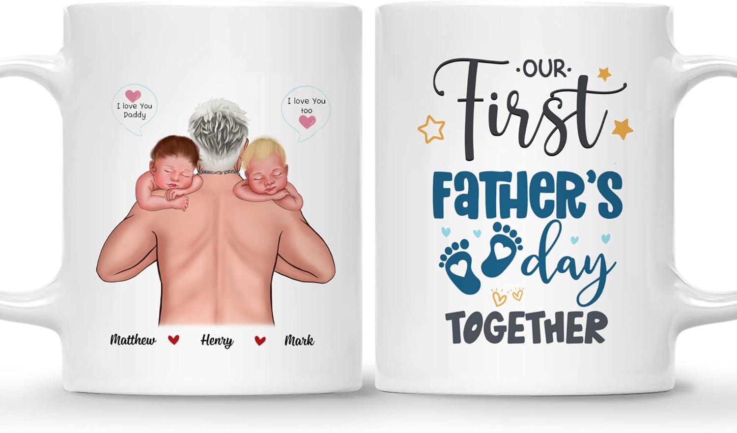 GOSSBY Personalized Custom Mug (Fat Father 2 Boys) Our