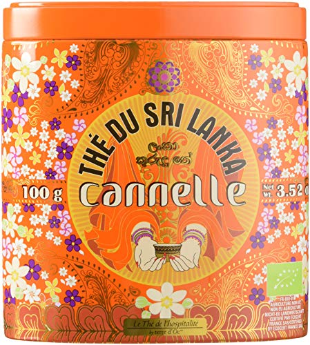 Terre d'Oc Thé de l'Hospitalité Noir Cannelle Sri Lanka Bio 100 g