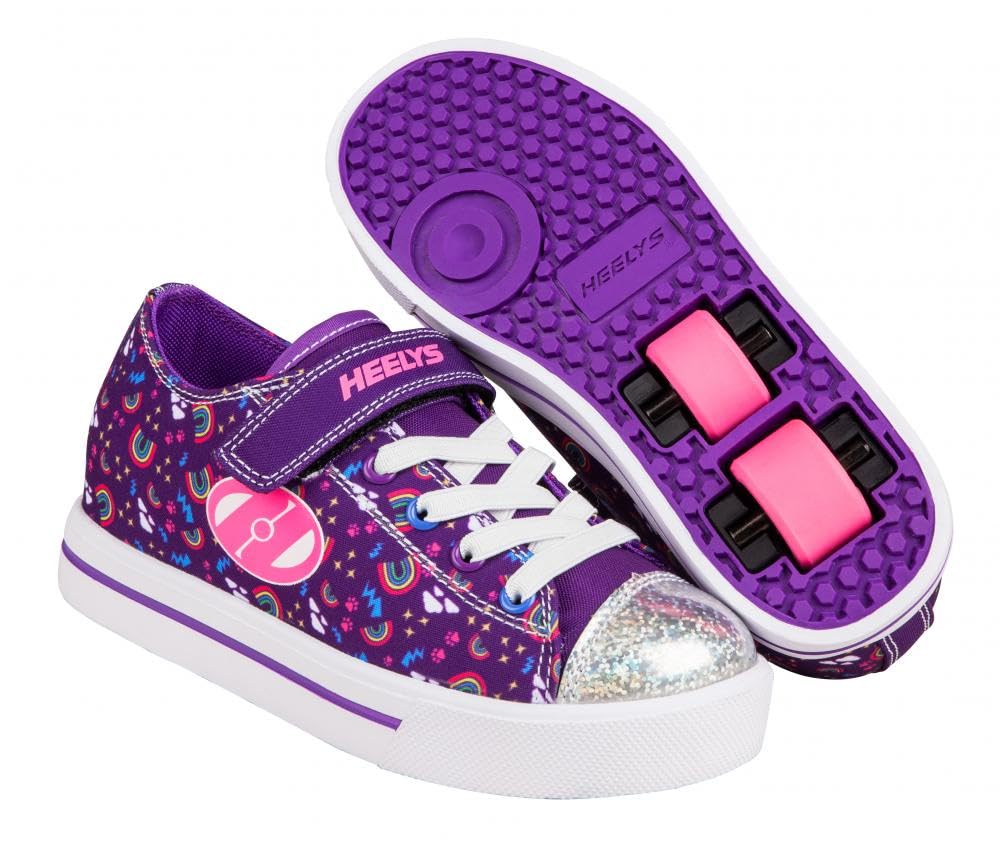 Heelys X2 Snazzy Ragazze Scarpe Viola Multi Rainbow