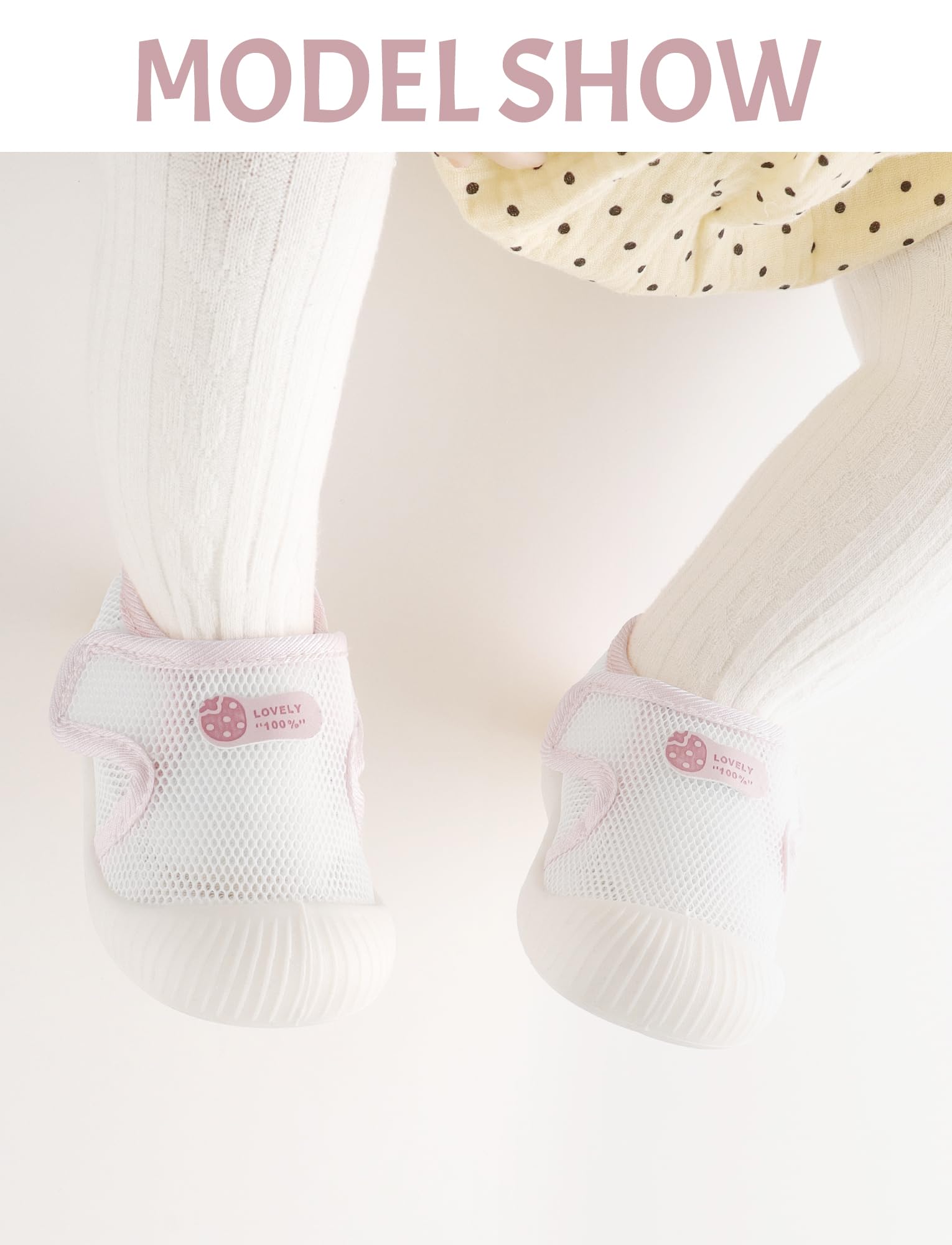 Baby Boys Girls Breathable Non-Skid Shoes First Walking Shoes Soft Rubber Sole Slipper Sneaker Pink 18-24 Months